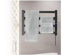 VVLXRIC Portasciugamani Elettrico, con Timer Integrato E Indicatore A LED Scaldasciugamani Elettrico, Asciuga Salviette Elettrico da Bagno,470x300mm