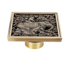 Ruiqas Dranaggio del Pavimento Antique Kit di Scarico della Doccia del Rame Completo per La Cucina Bagno Servizi Igienici Salaking Hotel
