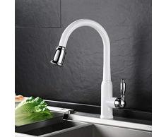 Rubinetti per vasca Rubinetti per rubinetti da cucina, bocca girevole Miscelatori per lavello da cucina Rubinetti con doccetta estraibile Rubinetto da cucina moderno Monoblocco monocomando Hello