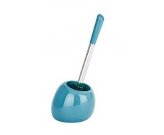 WENKO Portascopino per WC Polaris petrolio ceramica, Ceramica, 15 x 36 x 14.5 cm, Petrolio