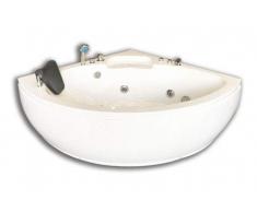 VASCA 135 x 135 cm BAGNO IDROMASSAGGIO ANGOLARE 2 PERSONE SPA Modello Dubai