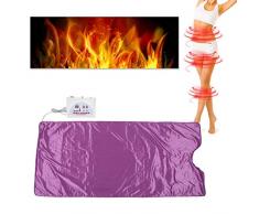 Coperta di vapore a infrarossi digitale, sauna riscaldata Spa Body Shaper che dimagrisce strumento per personale anti età Alleviare Fatigu fisico, viola(EU-Stecker)