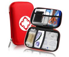 Th-some 18 Pezzi Kit di Pronto Soccorso, Scatola di Sopravvivenza Mini, Borsa di Emergenza Medica Impermeabile allAperto per Casa, Auto, Campeggio, Ufficio