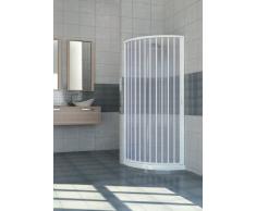 Box Doccia semicircolare in PVC a soffietto 90x90 cm