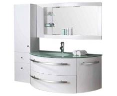 GRAFICA MA.RO SRL Mobile ARREDO Bagno ARREDOBAGNO 120 CM SOSPESO RUBINETTERIA LAVABO Ambassador Bianco Laccato, Rubinett. e Lavabo Inclusi