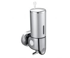 TsunNee Dispenser di sapone a pompa monocamera, 500 ml, dispenser manuale di igienizzante a parete per contenitori di lozioni, bagni, cucine, hotel, uffici