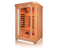Trade-Line-Partner Cabina sauna a infrarossi, angolare, 2 posti