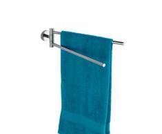 Wenko 20213100 Portasalviette Bosio lucido - 2 bracci, Acciaio inossidabile, 5.5 x 9 x 43 cm, Lucido