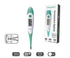 BEPER, 40.100 Termometro Digitale Medytemp, ABS, Schermo LCD, Termometro rettale, orale, Temperatura ascellare, Termometro febbre lettura rapida accurata per Adulti Bambini Neonati