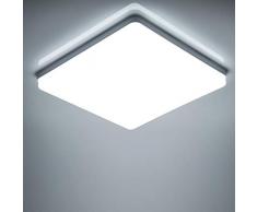 Yafido Plafoniera Led Soffitto 48W Ultra magro UFO Pannello LED Quadrat Bianco Freddo 6500K 4320LM Lampada da Soffitto per Soggiorno Camera da letto Bagno Cucina Corridoio e Balcone 30 * 30 * 4cm