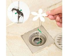 5 PCS Kitchen Sink Cleaner catena Catene parrucca Cleaners spina di rimozione dei capelli Vasca Clog Cisterna filtro di depurazione Bagno Doccia fognatura gancio Sweep Catcher Canale Clean up Gamma per Ungfu Mall