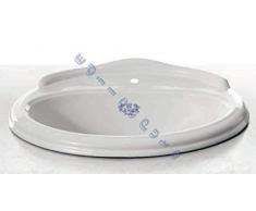 Sanitari bagno lavabo da incasso soprapiano bianco Windsor in ceramica