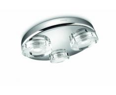 Philips MIRA Lampada Bagno con Faretti LED 3x 7.5 W, Lampadina Inclusa, max 7.5 W