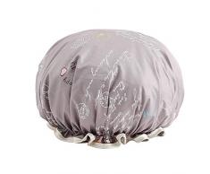 Cuffia Doccia-Cuffia per Doccia Protezione di acquazzone impermeabili del doppio della protezione di acquazzone dei capelli di copertura della femmina adulta doccia Cap cucina anti-fumo Capelli Cap is