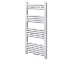 WELLIKEA Portasciugamano Radiatore Riscaldamento Centrale Dritto 600x1160 mm
