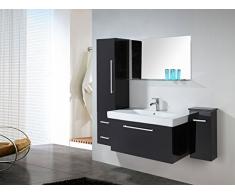 Simba MOBILE BAGNO ARREDOBAGNO 100 CM LAVABO, RUBINETTO E 2 COLONNE INCLUSE London