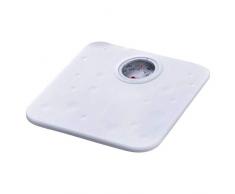 Bakaji Bilancia Pesapersona Bagno Analogica Meccanica Capacità Massima 130Kg Superficie Antiscivolo Bianca Accessori Bagno