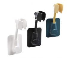 Supporto Doccia Muro, Senteen 3pcs Supporto Doccetta Regolabile Staffa Supporto Doccia Universale Supporto Soffione Doccia Adesivo Ricambio Staffa Doccia 360°Roteare Bagno Accessori, Per Bagno e Hotel
