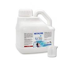 Metacril Kal Stop 3 LT + dosatore. ANTICALCARE e Chiarificante Non SCHIUMOGENO - Ideale per Piscina o Idromassaggio (Teuco,Jacuzzi,Dimhora,Intex,Bestway,ECC.) Spedizione IMMEDIATA