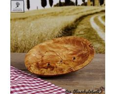 Piattino portasapone con Fori, ovale Legno di ulivo circa 13cm - 13cm
