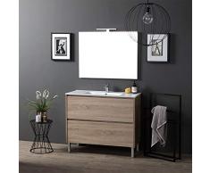Kiamami Valentina MOBILE CON LAVABO A TERRA 100 CM QUERCIA| LAGUNA