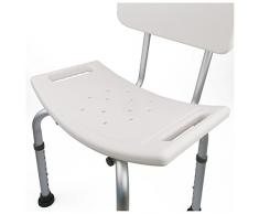 PrimeMatik - Sedia da doccia regolabile in altezza per bagno