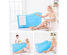 ZDYG Vasca da Bagno Pieghevole, Vasca Portatile Pieghevole, Vasca da Bagno per Bambini, Grande Piatto Doccia per la Vasca da Bagno, Vasca da Bagno con idromassaggio, 98x56x48cm
