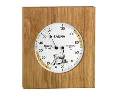 Termometro e igrometro digitale TFA SAUNA in legno di quercia-so THERMO 40105101