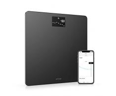Withings Body – Bilancia Intelligente Wi-Fi con Monitoraggio dellIMC, Pesapersone Digitale da Bagno e Sincronizzazione con lApp tramite Bluetooth o Wi-Fi, Nero