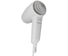 Asciugacapelli da parete 1300W con pulsante di sicurezza acceso/spento e 2 velocità - Montaggio a muro ideale per hotel, alberghi, spogliatoi, palestre. Idea salvaspazio anche il bagno di casa - versione con supporto a muro phon