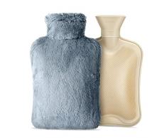 Homealexa Borsa dellAcqua Calda, cata con Custodia Peluche Morbida 2L Boule Acqua Calda in Gomma Naturale