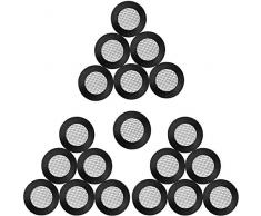 20 Pezzi Guarnizione del Tubo Flessibile del Sigillo o dellAnello Soffione Rete Filtrante in Acciaio Inossidabile Guarnizione Rondella di Gomma con 40 Mesh per 1/2 Pollici Tubi Flessibili per Doccia