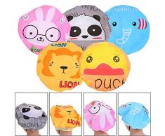 BESTZY Cuffia Doccia 10pcs Serie Animale Impermeabile Cuffia da Doccia Cappa da Bagno per Doccia Riutilizzabili