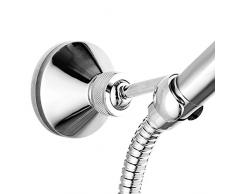 supporto doccia, Sayou® staffa per doccia / supporto doccia a muro / supporto doccia regolabile per doccetta (Chrome Lucido)
