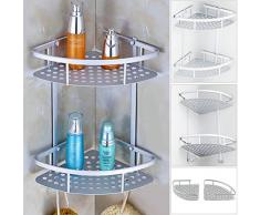 Winomo Porta Oggetti Acciaio Angolo Rack Scaffale alluminio professionale durevole bagno angolo Storage Rack organizzatore doccia Mensola