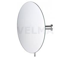 VELMA - AE708R - Fantastico specchio cosmetico dal design moderno e senza tempo - Ingrandimento x5 - Completamente orientabile - Ottone cromato lucidato - 100% inossidabile - Qualità superiore!