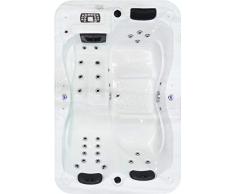 Vasa-Fit W195S SkyWhite - Vasca idromassaggio per interni ed esterni, 2-3 persone, colore: Bianco