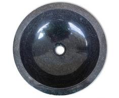 Tidyard Lavandino,Rotonddo,da Bagno,Toilette,Appoggio,in Marmo,40x15 cm,Lavabo da Bagno Appoggio,Lavandino Rotondo,Lavabo Rotondo,Lavandino in Marmo,Lavandino dAppoggio