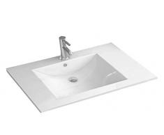 Lavabo da incasso bianco, 60 x 39 cm