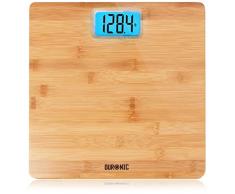 Duronic BS504 Bilancia pesapersone digitale fino a 180 kg | Grande schermo retroilluminato | 4 sensori di precisione | Bilancia compatta alta precisione con accensione Step-on | Spegnimento automatico