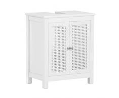 SoBuy Mobile Sottolavabo per Bagno Armadietto Bagno Mobiletto Bagno Mobile lavello BZR35-W