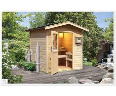 Sauna finlandese da giardino esterno AIDA con ANTICAMERA