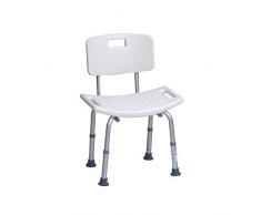 SEDIle DA DOCCIA CON SCHIENALE