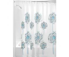 InterDesign Allium Tenda Doccia, Vinile, Blu, 180x0.2x180 cm