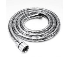 Flessibile doccia YEAUPE, 1,5 m (59 pollici) Tubo flessibile doccia Acciaio inossidabile Anti-attorcigliamento Standard G1/2 Tutti i connettori in rame Tubo flessibile doccia di ricambio