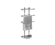 Premier Housewares Porta asciugamani da pavimento cromato con 3 bracci a U