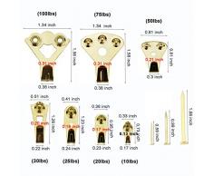 Metallo ganci set professionale Fucnen 91 pezzi forte immagine ganci per appendere oggetti kit per appendere immagini incorniciate specchi decorazione da parete poster