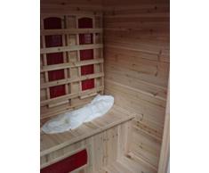 Sauna per esterno 170x120x210,5 infrarossi cromoterapia radio aromaterapia in legno d'abete