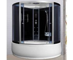 Bagno Italia Box doccia con vasca cabina a 6 getti idromassaggio 150x150 H220 cm bluetooth ozonoterapia cromoterapia