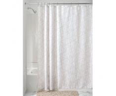 InterDesign Abstract Tenda Doccia, Tessuto, Grigio, 180x0.2x180 cm